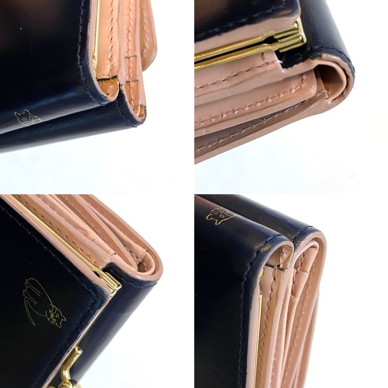 Paul Smith ポールスミス 三つ折り財布 キャットドゥードゥル ネコ ポールスミス キャットドゥードゥル 3つ折り財布 がま口 ピンク