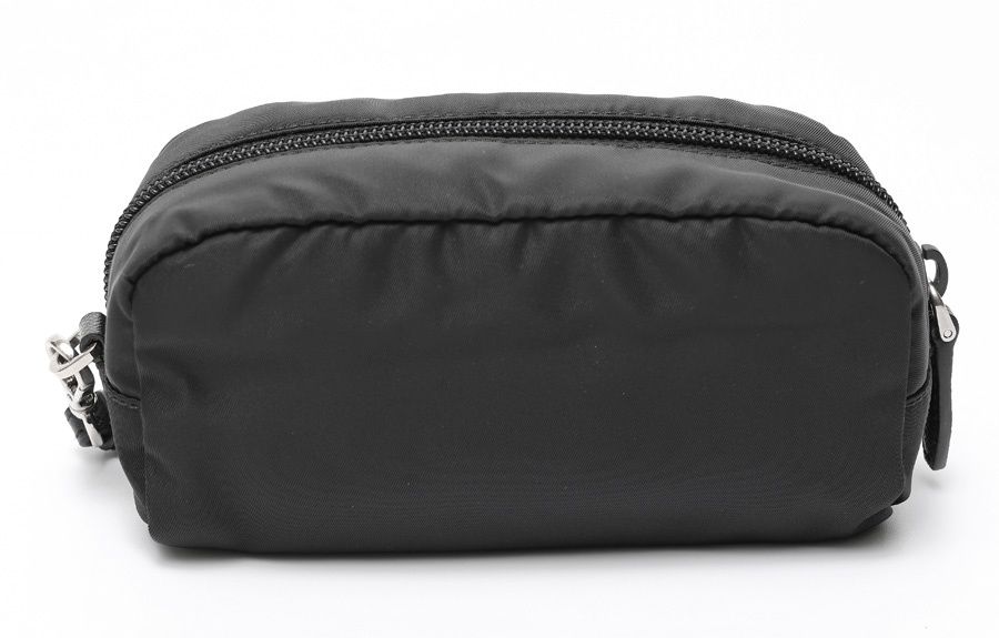 プラダ / PRADA ストラップ付き ポーチ 1NE175 ナイロン ブラック