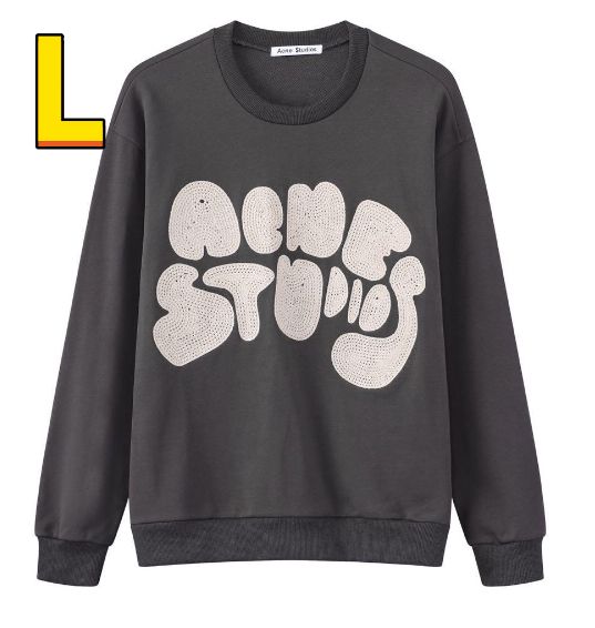 Acne Studios バブルロゴ クルーネック スウェット L