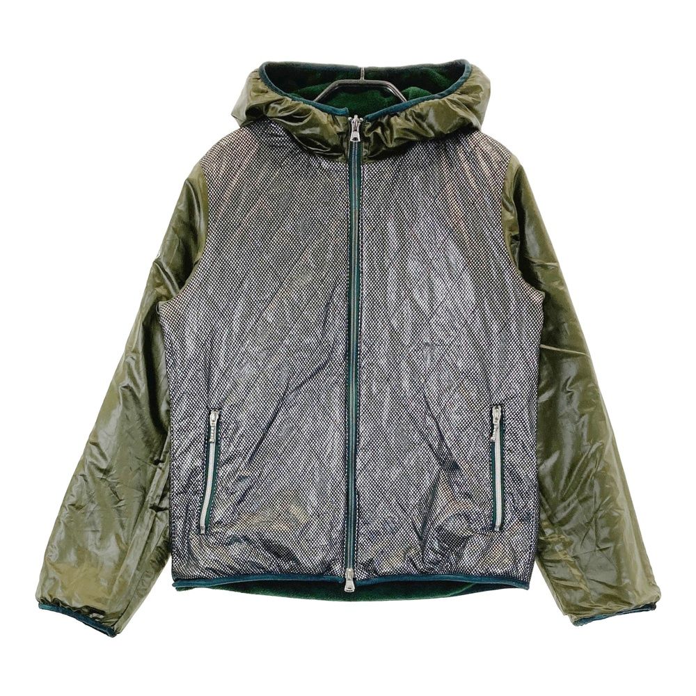 サイズ 3 DANCE WITH DRAGON ダンスウィズドラゴン リバーシブル 中綿ジップジャケット ×シルバー グリーン系 240101503184 ゴルフウェア レディース ストスト MERCADOAVALIA_COM_BR