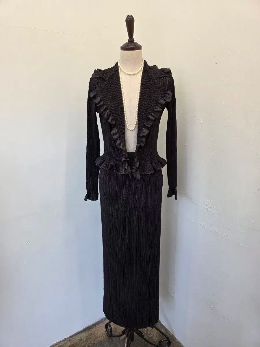 specchio 3PCS セットアップ カーディガン Tシャツ ロング スカート 個別