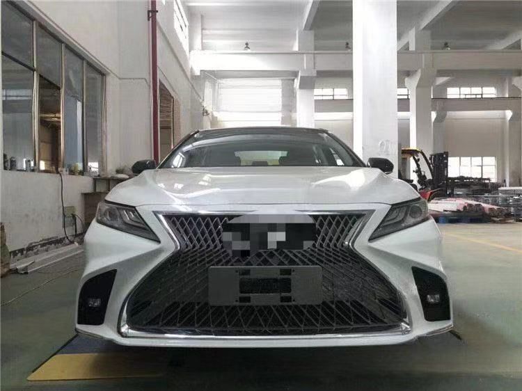 トヨタ カムリ用 レクサス風 大型エアロキット ボディキット バンパー＆グリルセット グレーメッシュ＋メッキフレーム BB420 FFCRYSTALESIA_COM