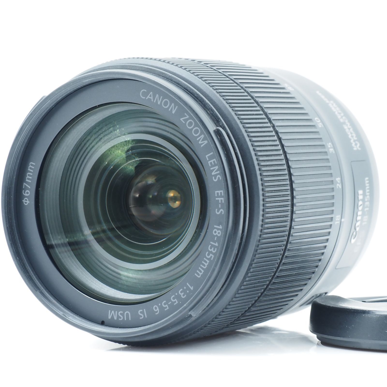 101258☆極上品☆ Canon 標準ズームレンズ EF-S18-135㎜ F3.5-5.6 IS USM APS-C対応