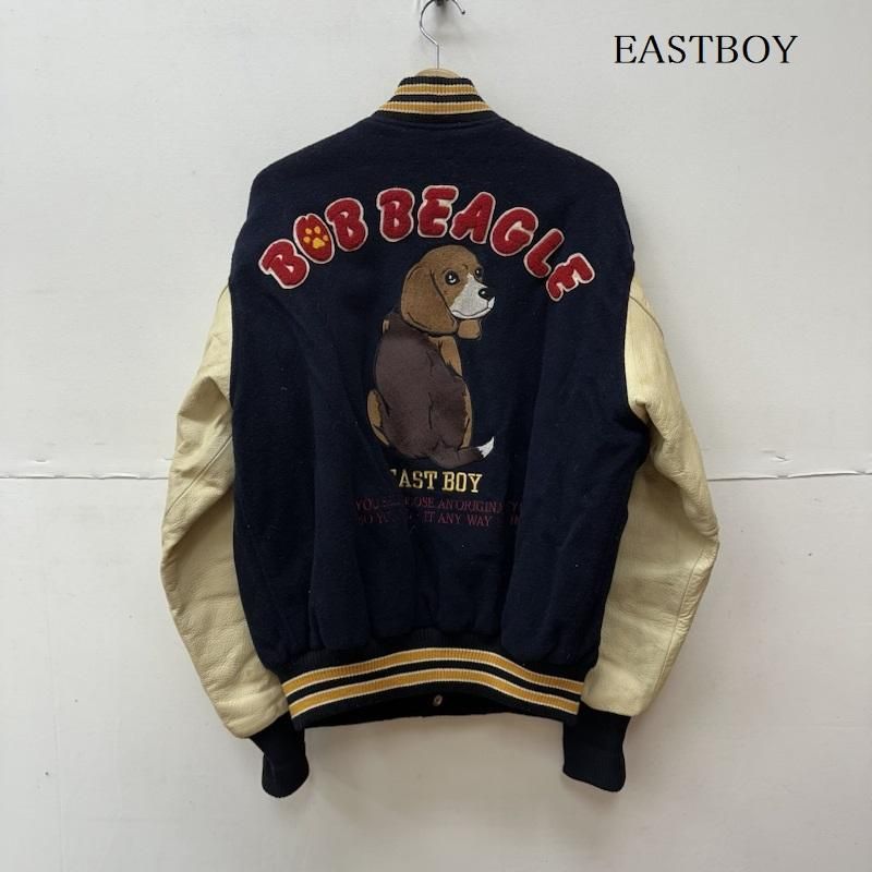 最新な EASTBOY ボブビーグル 中綿 袖革 ウール スタジャン M