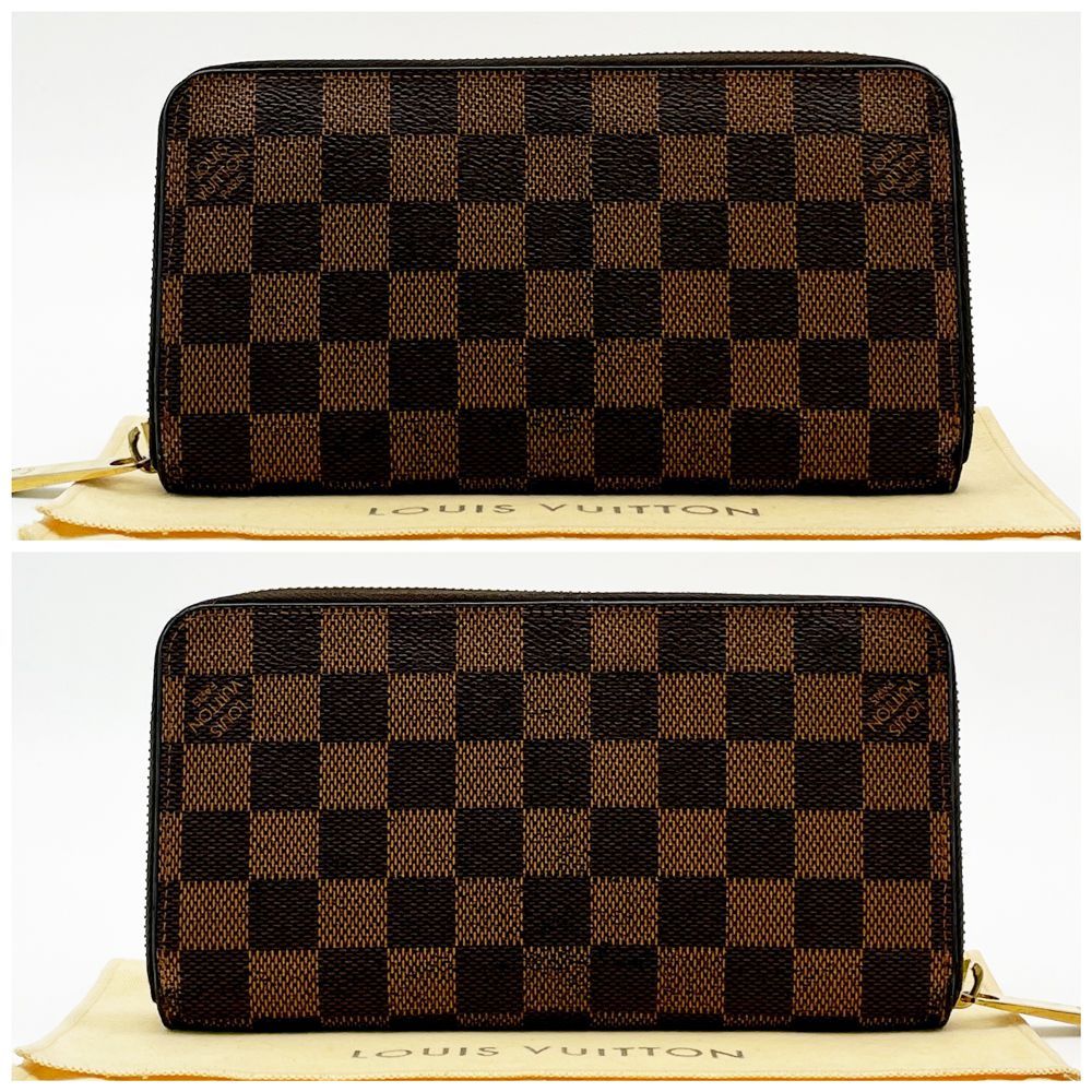 超美品】ルイヴィトン LOUIS VUITTON ダミエ・エベヌ ジッピー