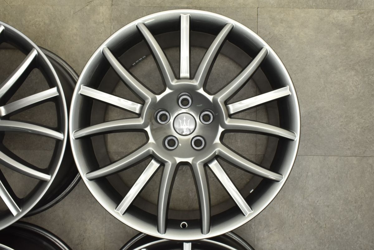 楽しませる マセラティ グラントゥ―リズモ 純正 20in 8.5J 52 10.5J 37.5 114.3 4本セット 品番 247163 247165 グランカブリオ ギブリ