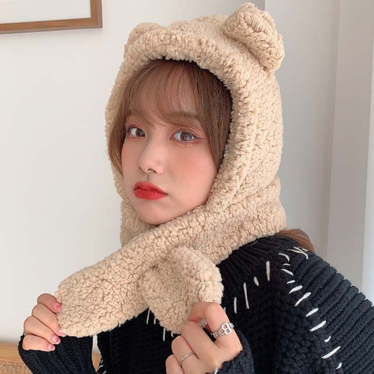 防寒 可愛い クマ耳 アウトドア フードウォーマー レディース ネックウォーマー 大人用 フェイクファー ふわふわ マフラー 防寒対策 帽子 もこもこ  フード付き 通学 暖かい 防風 ウィンタースポーツ フリース 登山 自転車 バイク 厚手の通販はau PAY マーケット - NEXT 