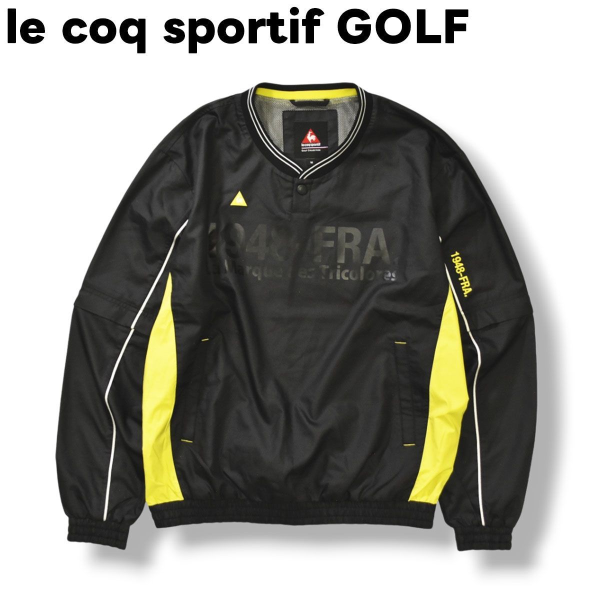 ルコック スポルティフ ゴルフ le coq sportif GOLF 2WAY スニードジャック ウィンドブレーカー ジャケット ブルゾン M ブラック メンズ