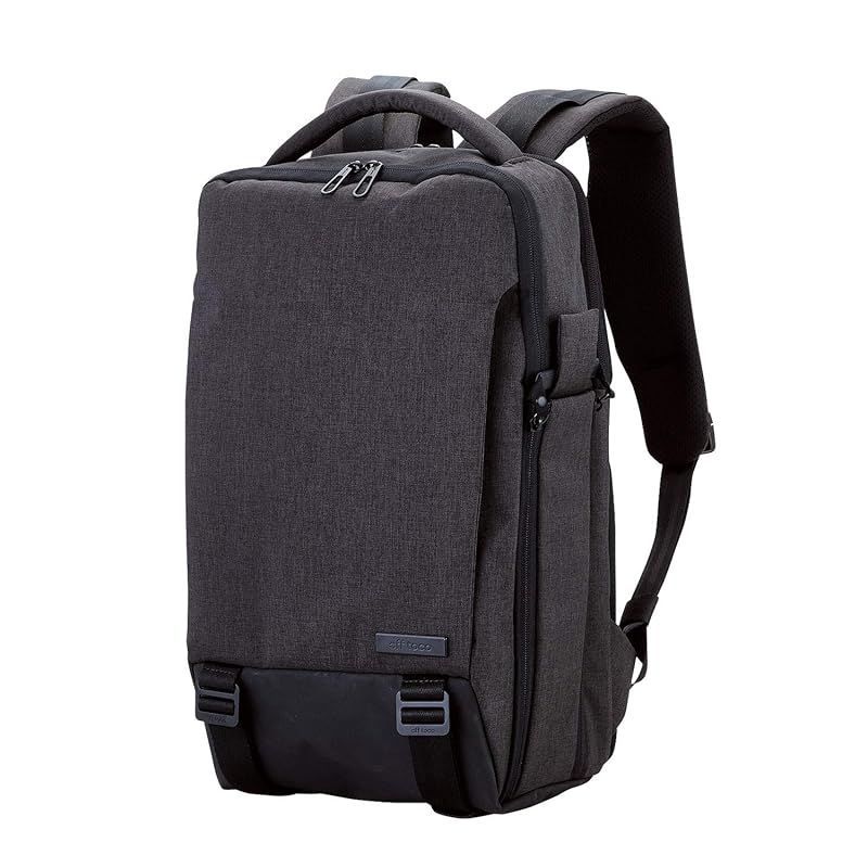 【在庫セール】エレコム リュック ビジネスバッグ off toco(オフトコ) 15.6インチPC収納 A4対応 3WAY ハイグレード バックパック ブラック BM-OF02BK 0