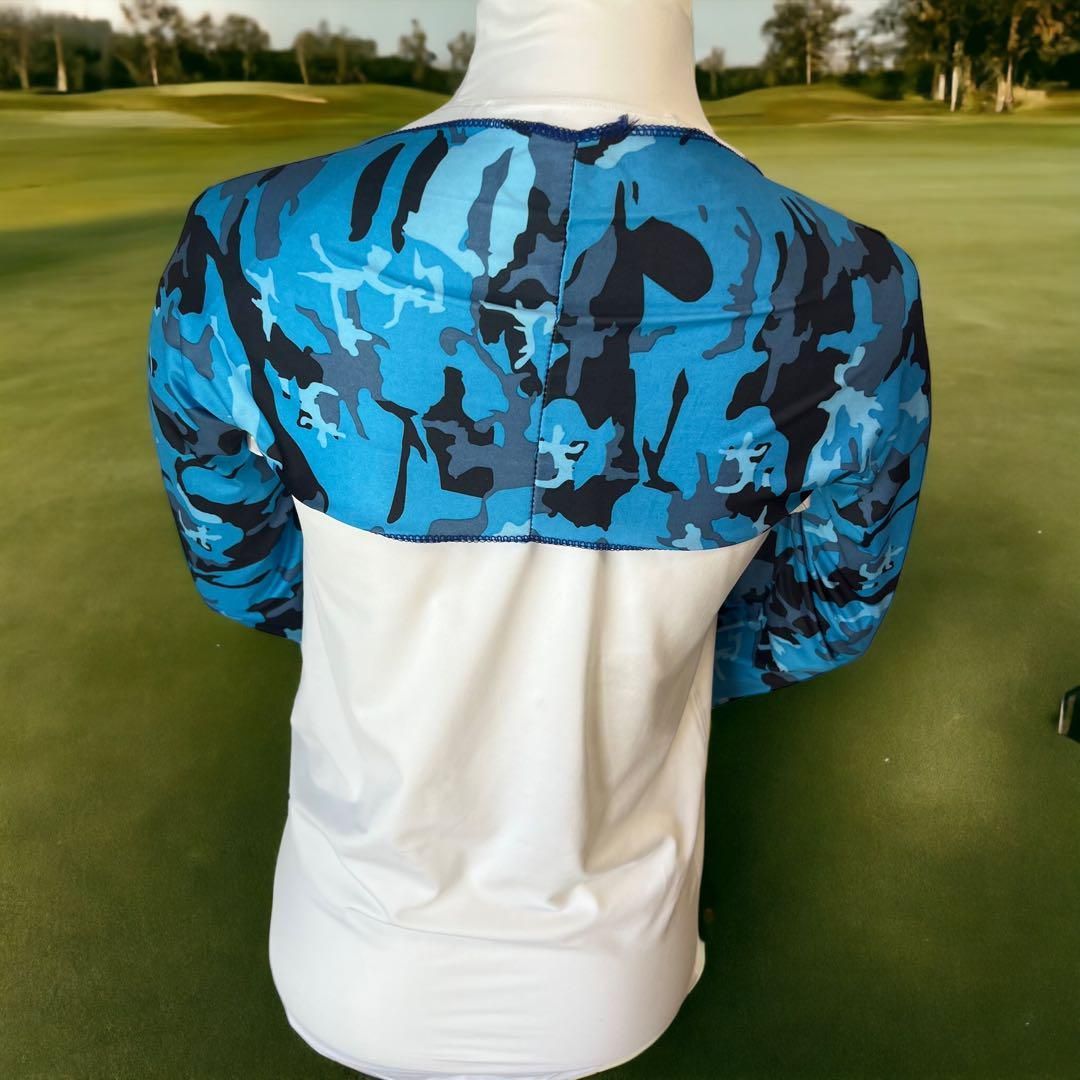 着るタイプのアームカバー UVカット ゴルフ ボレロ グレー迷彩 通販