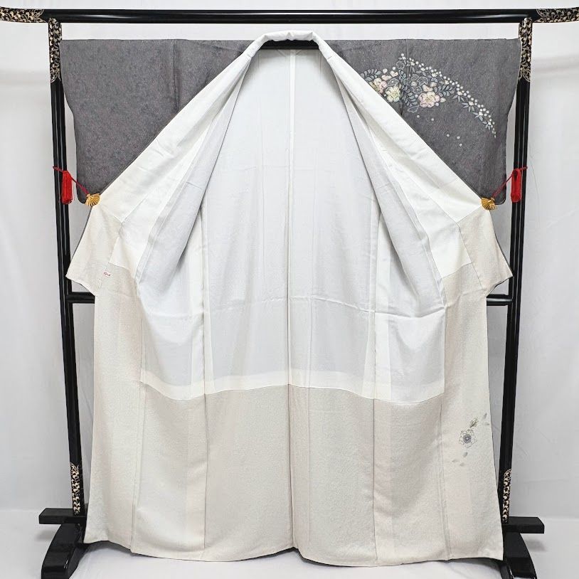 ゆりのはな 未使用品 訪問着 吉野一廉 辻が花 銀通し 絞り入り 友禅