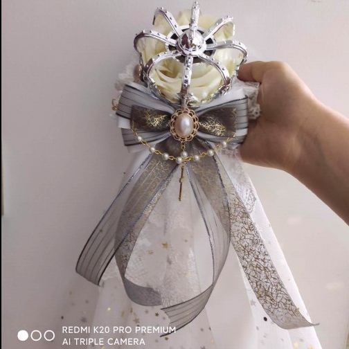 新品未使用 オリジナルデザイン ロリータ風 ヘアアクセサリー