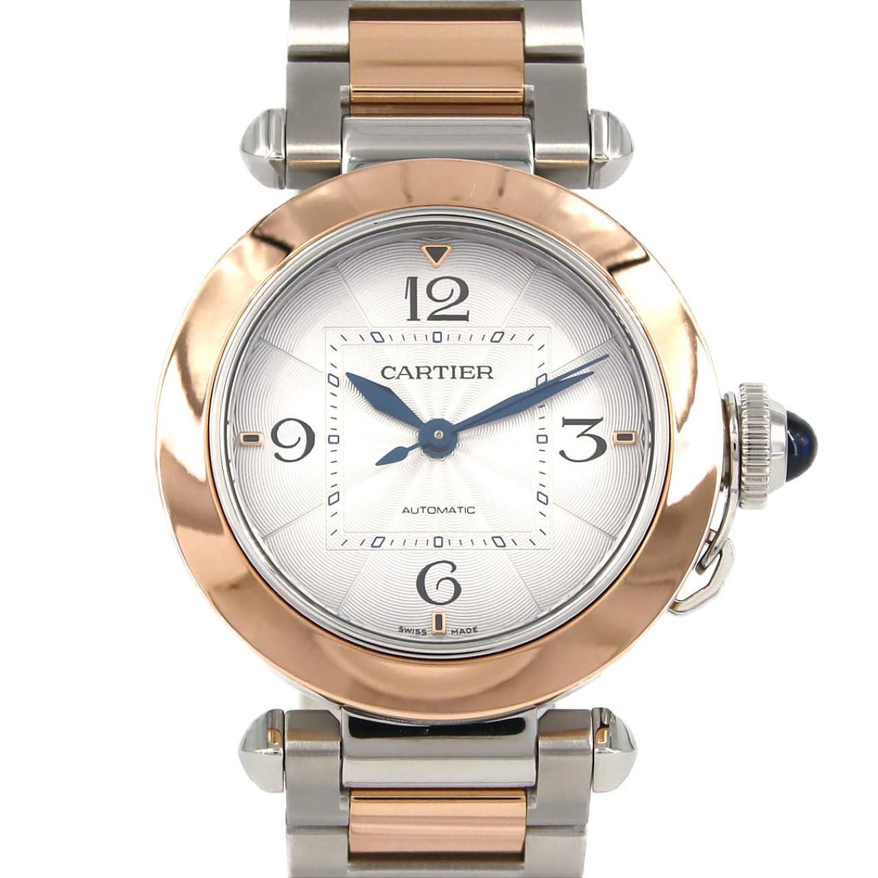 カルティエ　パシャC コマ カルティエ パシャ・ドゥ・カルティエ PGコンビ W2PA0008 SSxPG 自動巻