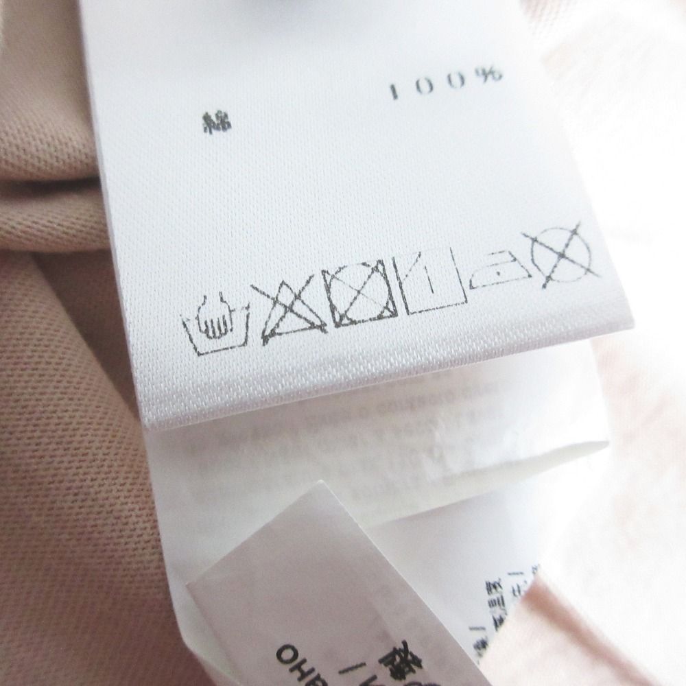 美品 N21 ヌメロヴェントゥーノ ドットロゴプリント 半袖 クルーネック Tシャツ カットソー 36 ピンク レディース 古着 中古 美品 N21 ヌメロヴェントゥーノ ドットロゴプリント 半袖 クルー