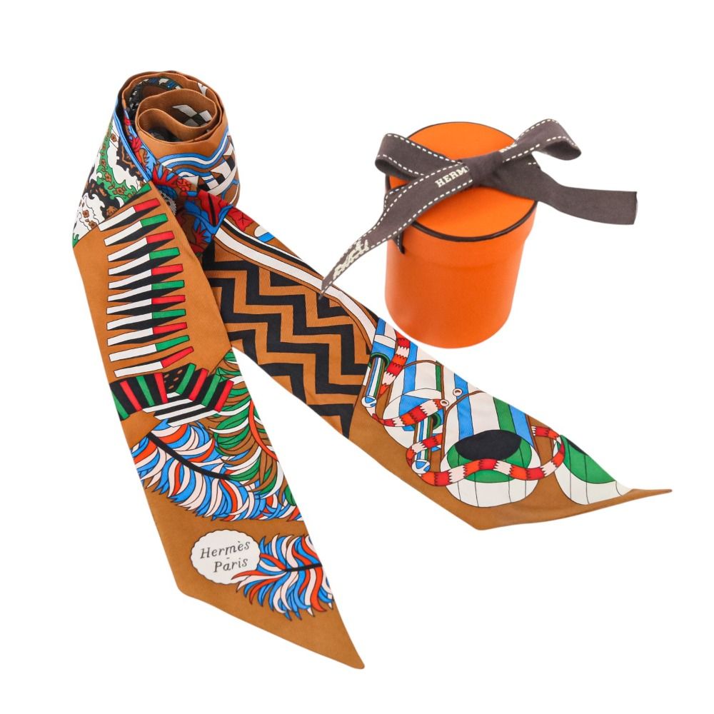 美品 HERMES エルメス ツイリー 杖傘と決闘 De l'Ombrelle aux