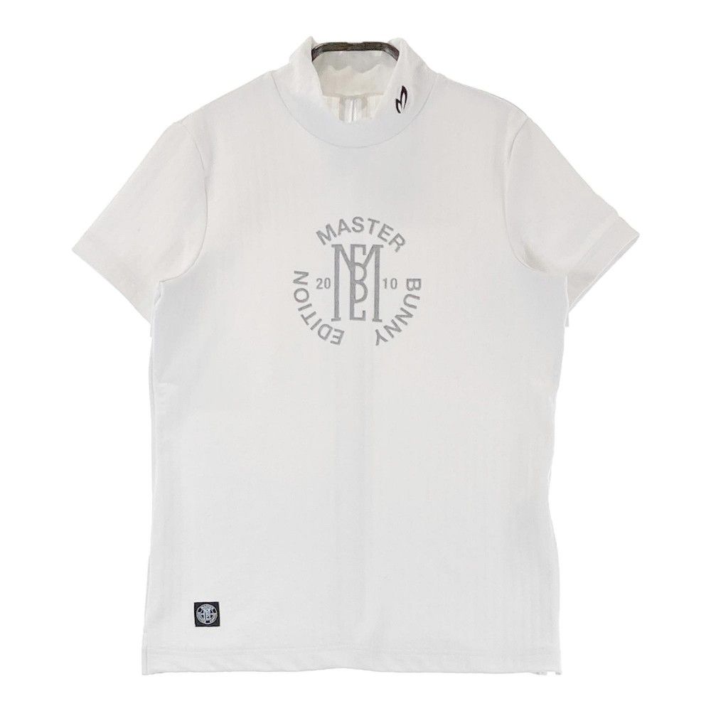 サイズ：0 MASTER BUNNY EDITION マスターバニーエディション 2024年 半袖ハイネックTシャツ  ホワイト系 [240101465805] ゴルフウェア レディース ストスト サイズ：0 MASTER BUNNY EDITION マスターバニーエディション