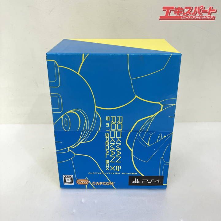 PS4 ロックマン＆ロックマンX 5in1 BOX ソフト5点 シナリオ アクスタ ソフト有 ミスマ店