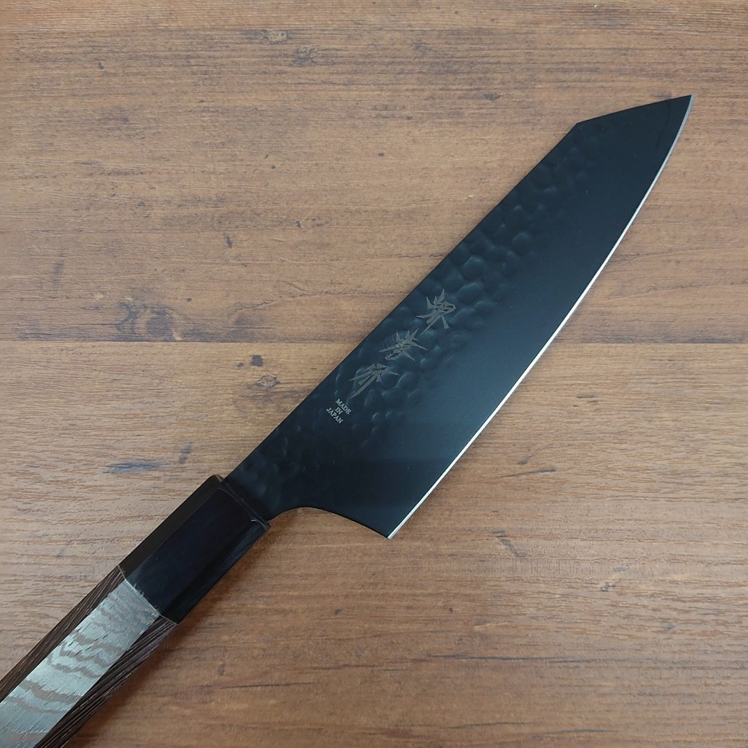 堺孝行 黒影 VG-10 剣型三徳 160mm フッ素加工 黒 ブラック 株式会社タケウチ大阪道具屋筋なんば メルカリ