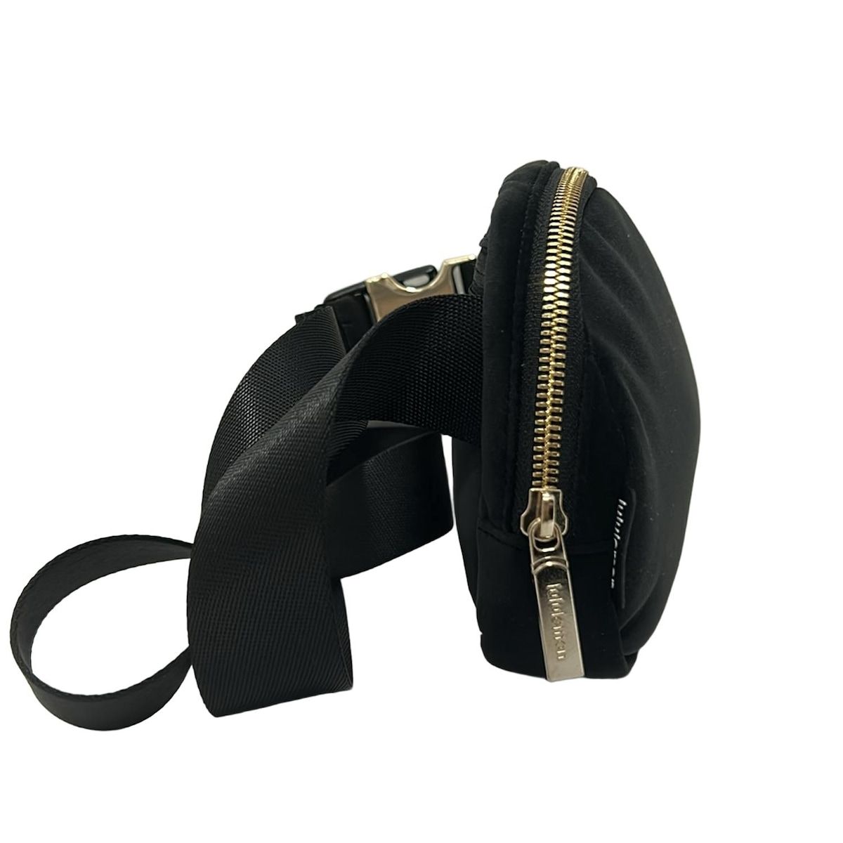 lululemon ルルレモン ウエストポーチ - 黒×ゴールド