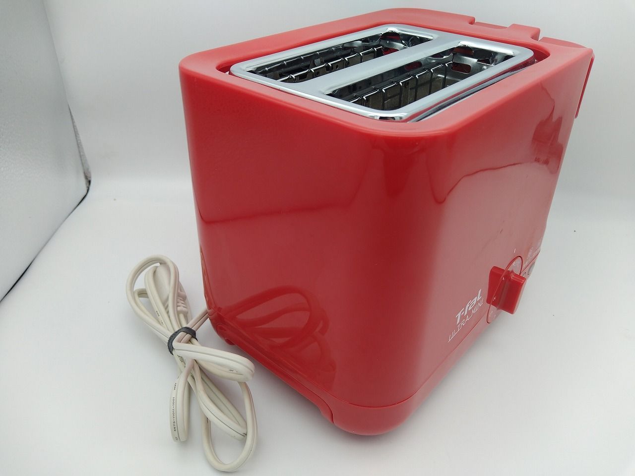 ポップアップトースター ULTRA MINI(ウルトラミニ) ソリッドレッド TT2115JP [2枚] T-fal｜ティファール 通販 (未使用･未開封品)ティファール トースター ウルトラミニ ポップアップ バンウォーマー付き ソリッドレッド TT2115JP