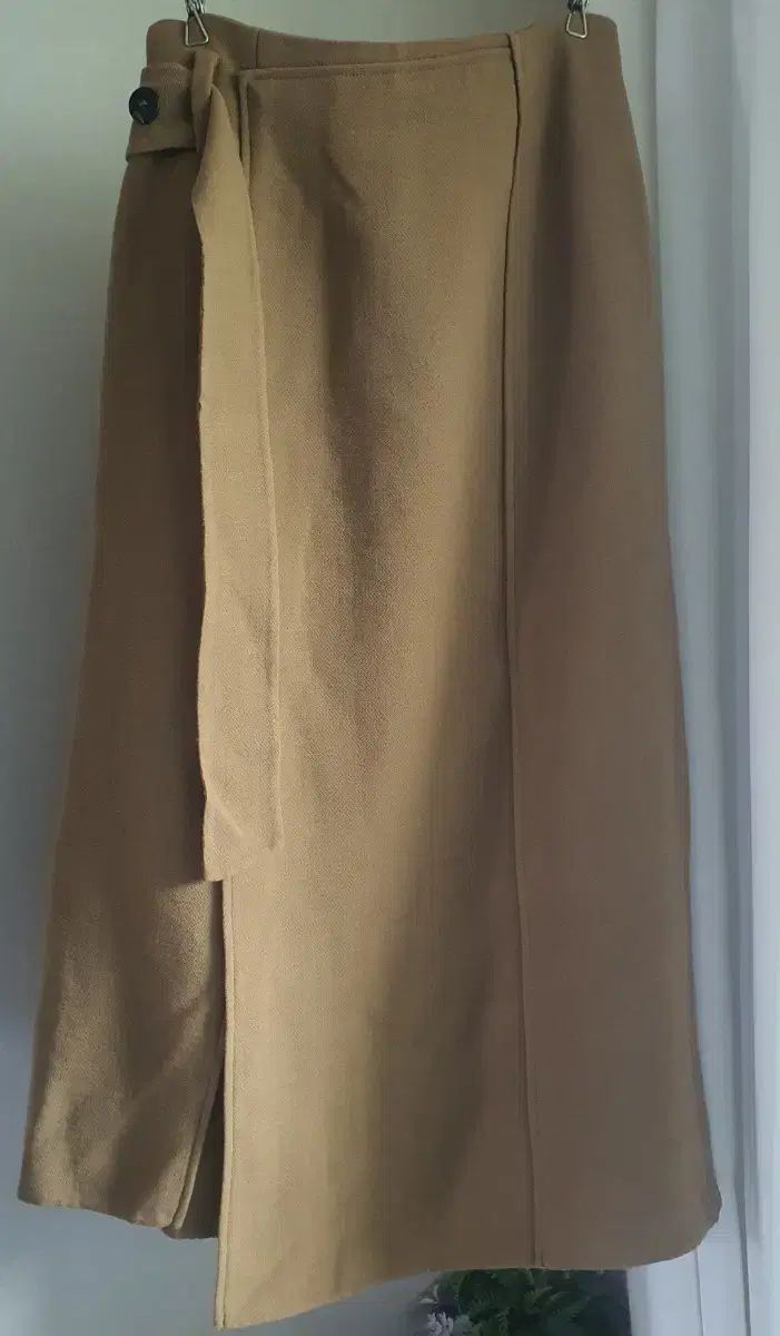 The HANDSOME SYSTEM システム ウール アシンメトリー ロング丈スカート