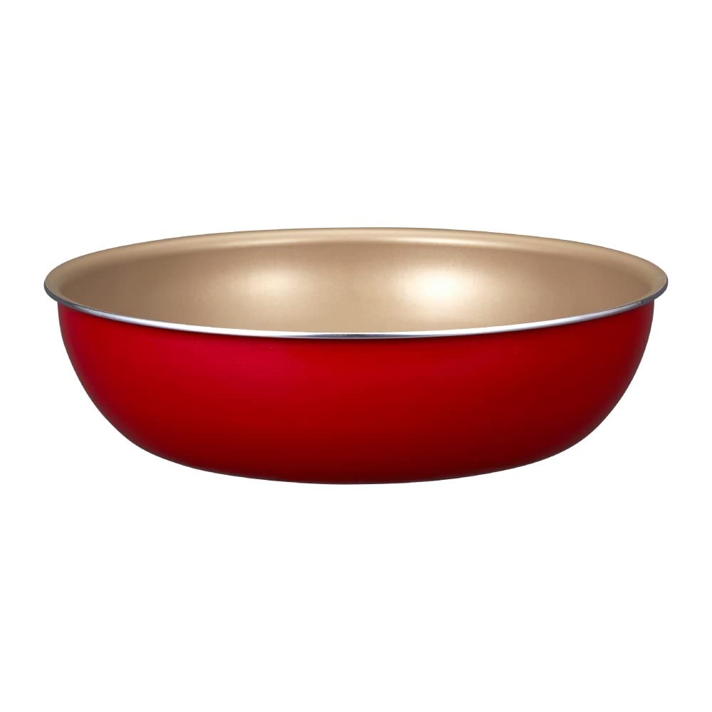 エバークック 炒め鍋 26㎝ オール熱源対応 IH対応 レッド 選べるシリーズ 取っ手の取れる 着脱式 ドウシシャ