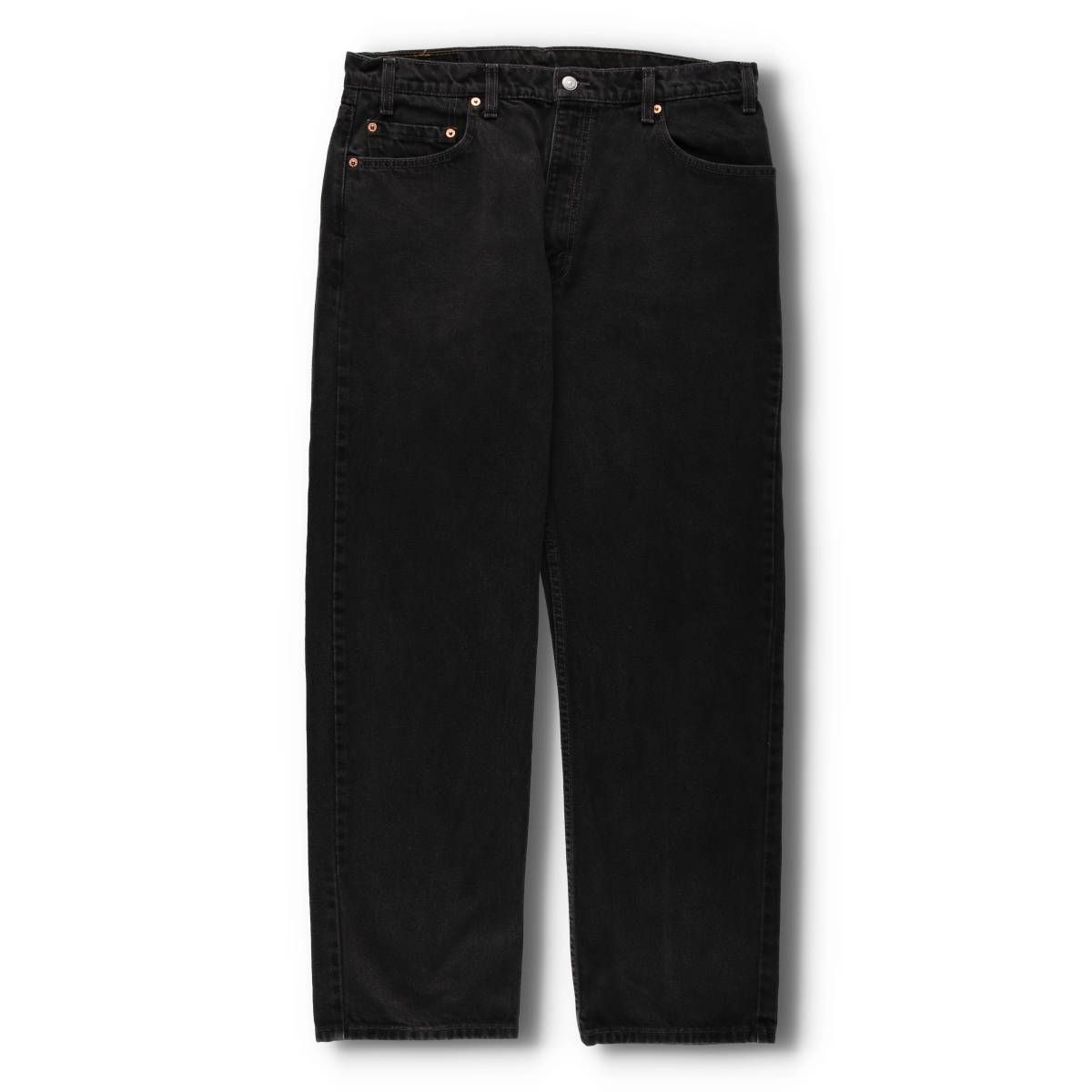 古着 90年代 リーバイス Levi s 505 REGULAR FIT STRAIGHT LEG ブラックデニム テーパードデニムパンツ カナダ製 メンズw36相当|evb031013