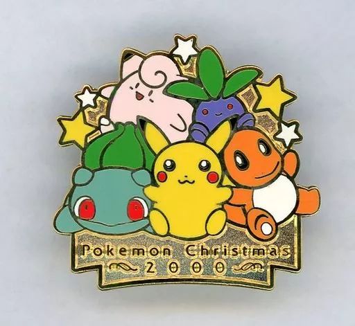 中古】バッジ・ピンズ ポケモンクリスマス2000(ぬいぐるみロゴ