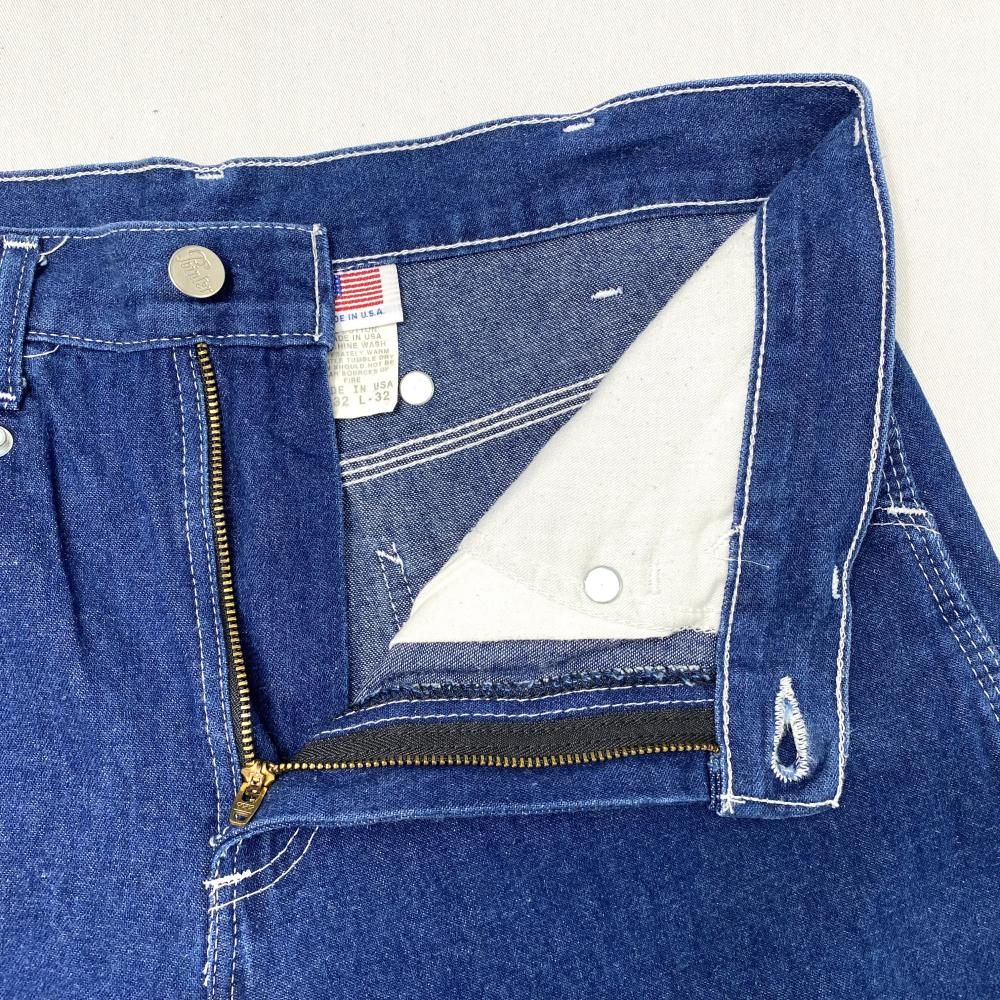 中古】90s POINTER ペインターデニム エプロン付き サイズW32