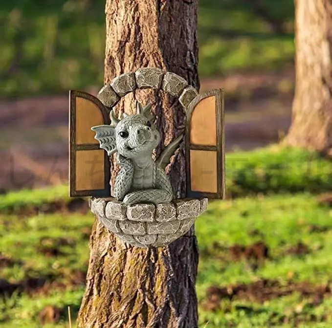 ドラゴンの飾り オブジェ ガーデンオーナメント ドラゴン 竜 彫刻