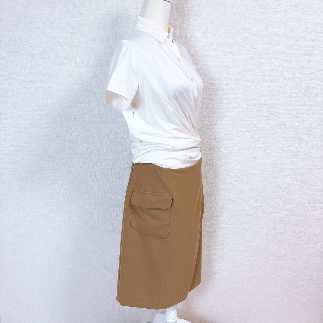 レジィーナロマンティコ 半袖切替シャツワンピース