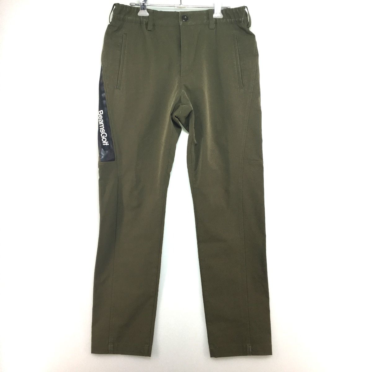 BEAMS GOLF サイドロゴジップポケットパンツ　サイズS カーキ BEAMS GOLF ビームスゴルフ サイドロゴジップポケットパンツ
