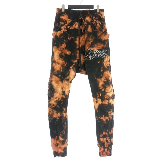 カタリスト CVTVLIST 25SS CVTVLIST IS GREAT 大阪 ブリーチ スウェットパンツ 1 ブラック|ブラウン 黒|茶