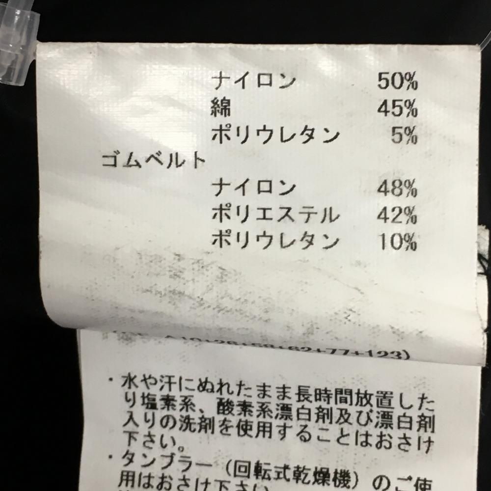 美品】マンシングウェア ノースリーブワンピース 黒 ナイロン フロント