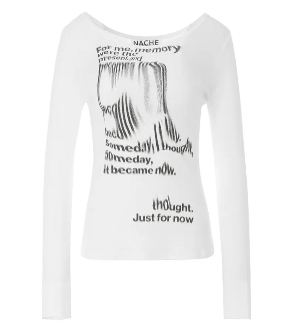 0 NACHE NACHE ナチェ フロー スリムフィット 長袖 白