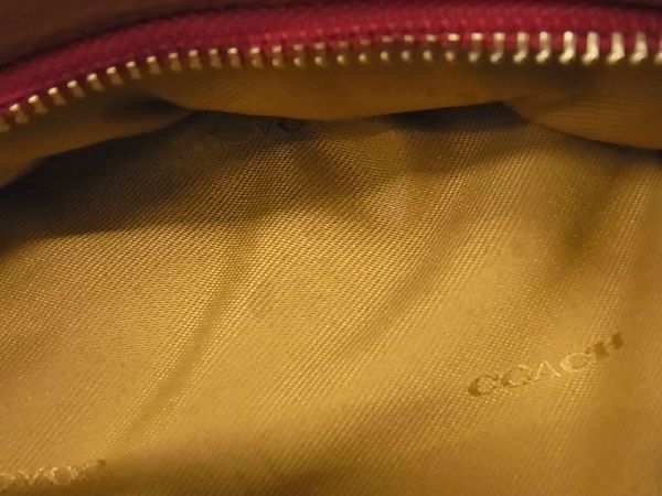 □極美品□ COACH コーチ CA137 チャーター ウィズパッチ レザー ミニ