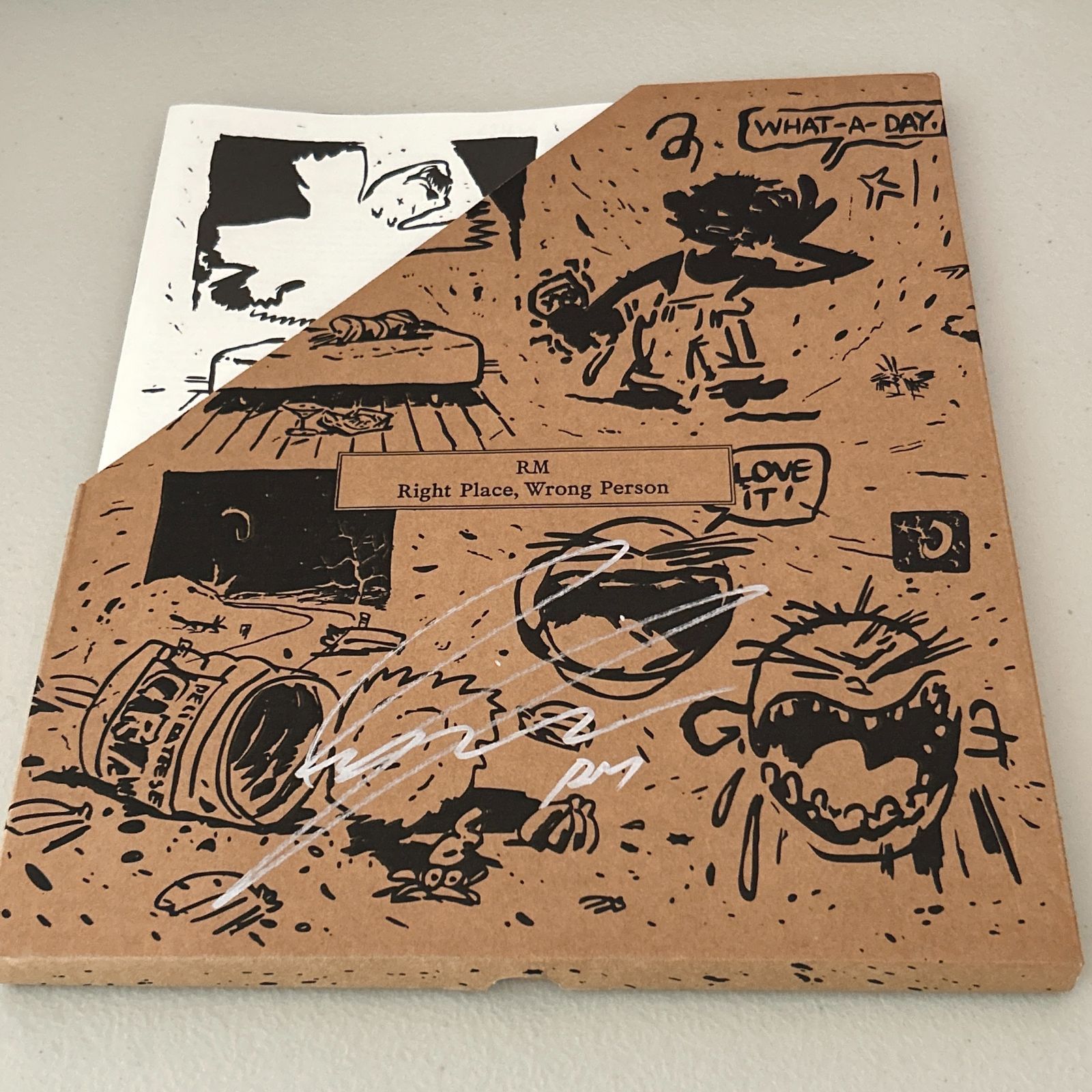 RM 直筆サイン「Right Place, Wrong Person」非売品 - メルカリ