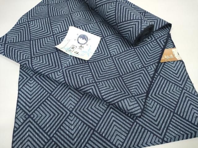 平和屋本店 上 夏物 竺仙鑑製 浴衣 反物 着尺 菱 証紙付き 綿 DZAA11470kh5