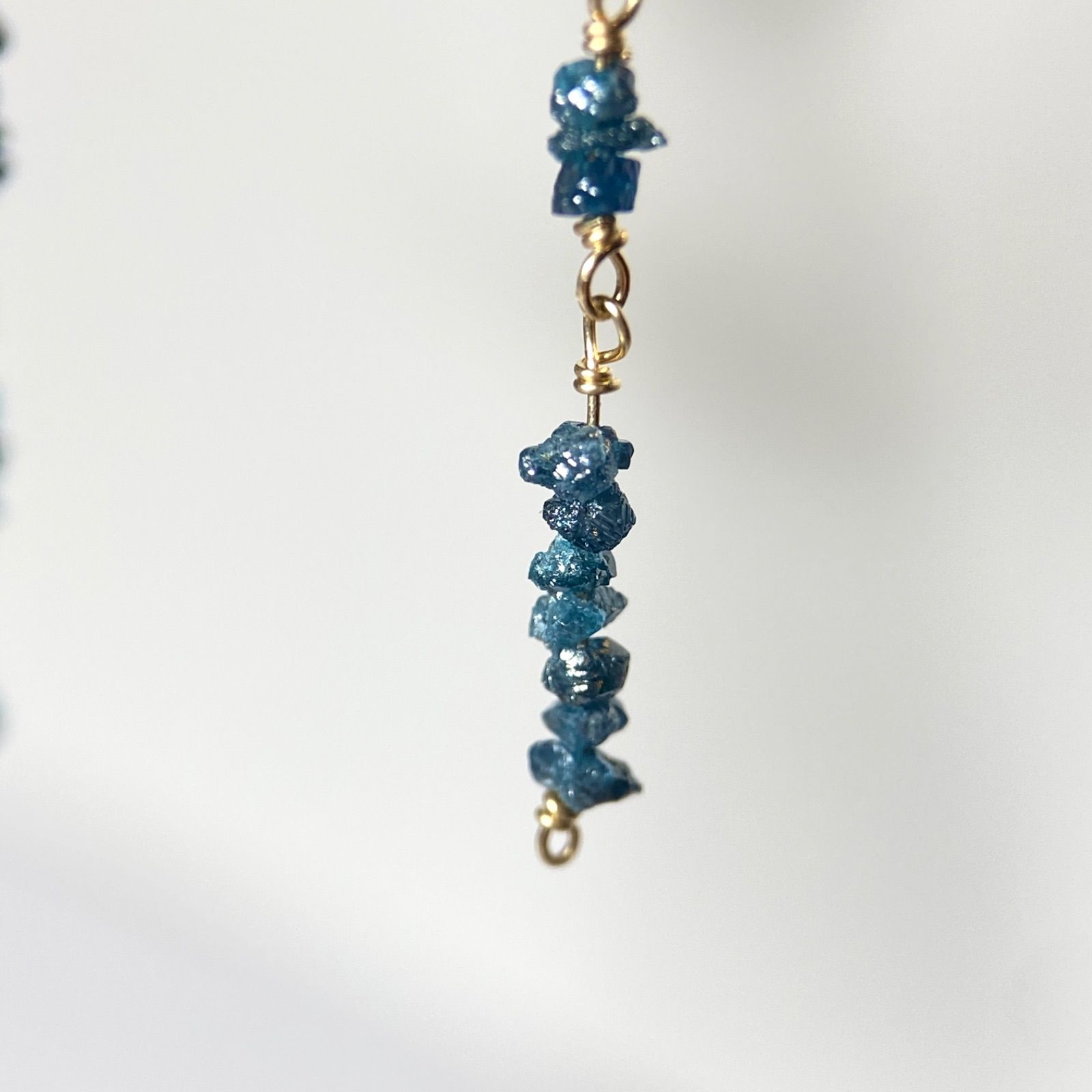 ブルーダイヤモンド 天然石 ダイヤモンド 原石 ラフ ラフストーン 10金  