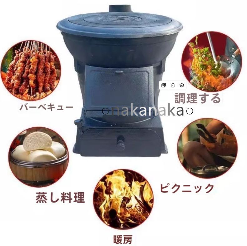 新型薪ストーブ無煙農村冬季家庭用室内暖房ストーブハイエンド薪石炭両用鋳鉄ストーブ
