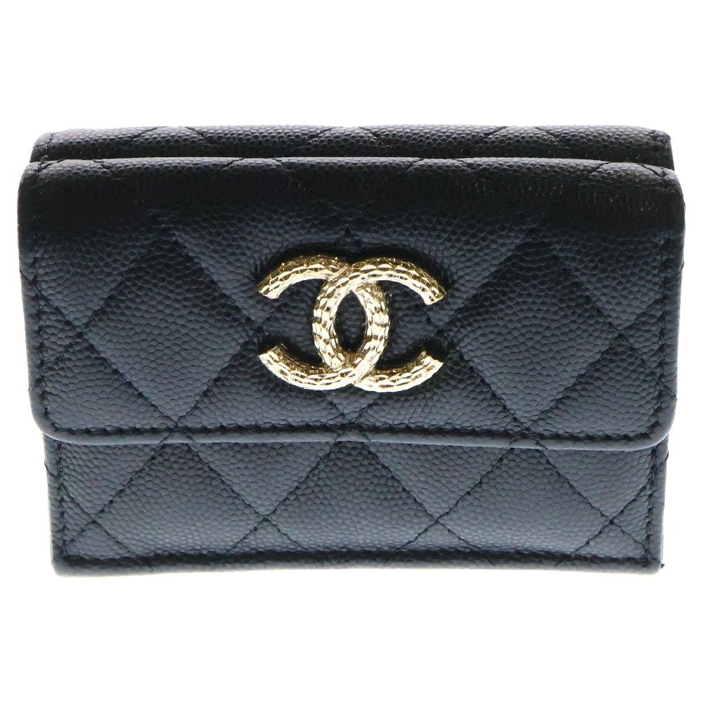 CHANEL - シャネル 財布 三つ折り財布 スモールフラップ