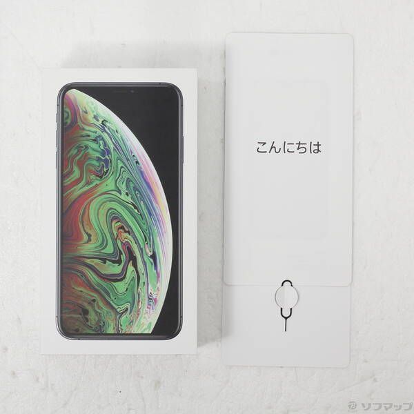 中古品〕 iPhoneXS Max 64GB スペースグレイ MT6Q2J／A SIM