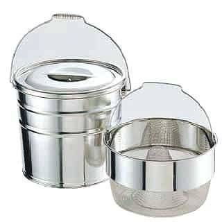 高品質 18-8バケットII 水切りタイプ 18L 中目 4934481203048 ミ