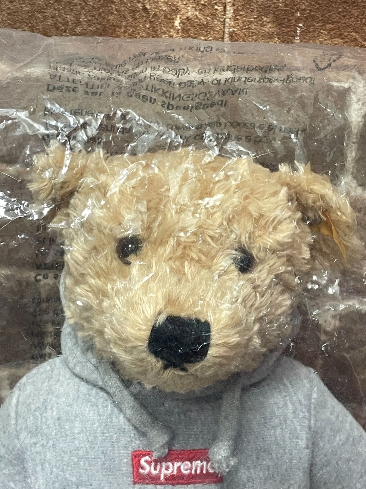 Supreme くまぬいぐるみ　くま Supreme Steiff Bear Heather Grey シュプリーム シュタイフ