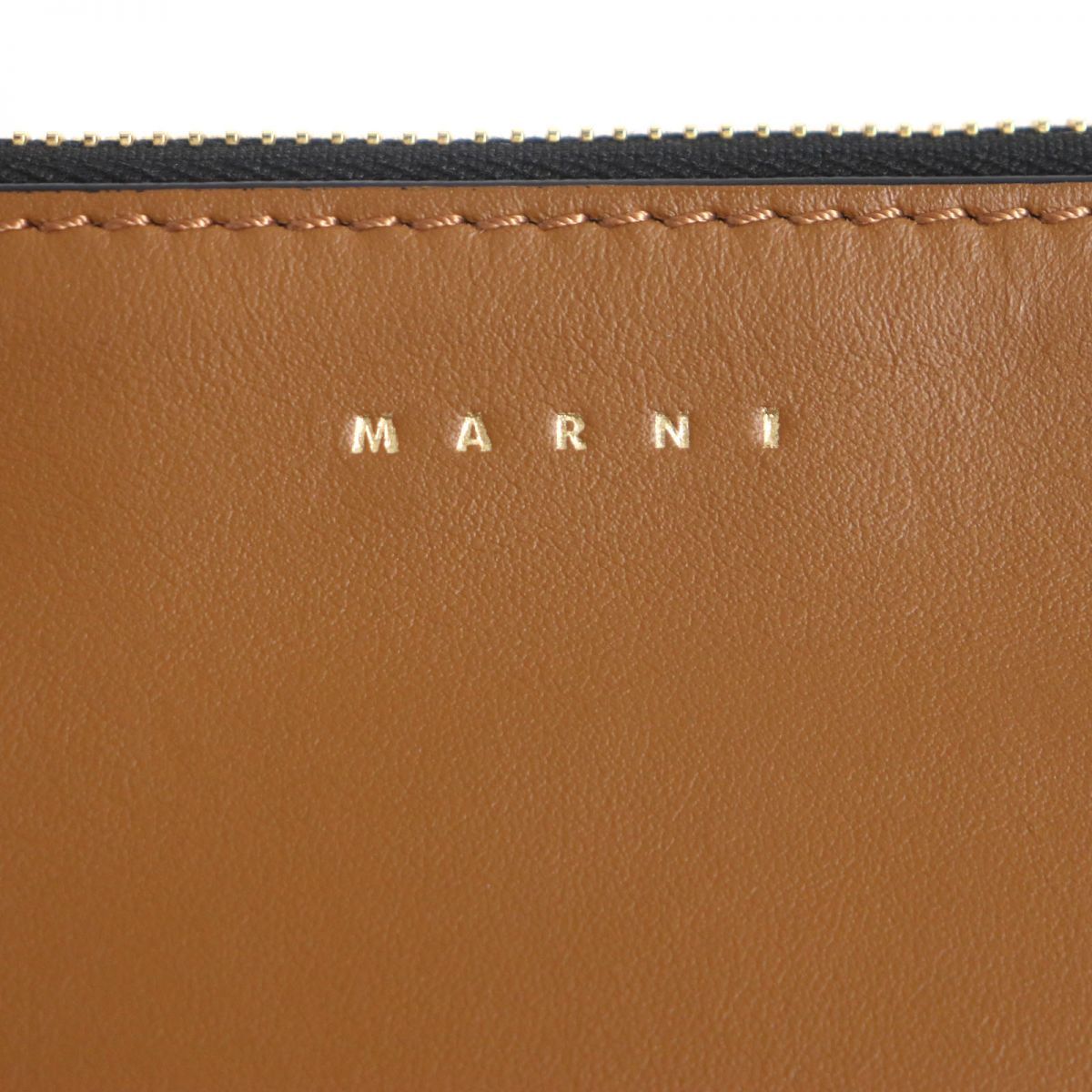 極美品▽MARNI マルニ Pochette PHMO0003U1LV589 ロゴ入 レザー クラッチバッグ/ポーチ ブラウン×ブラック×レッド 伊製  メンズ 保存袋付 - メルカリ