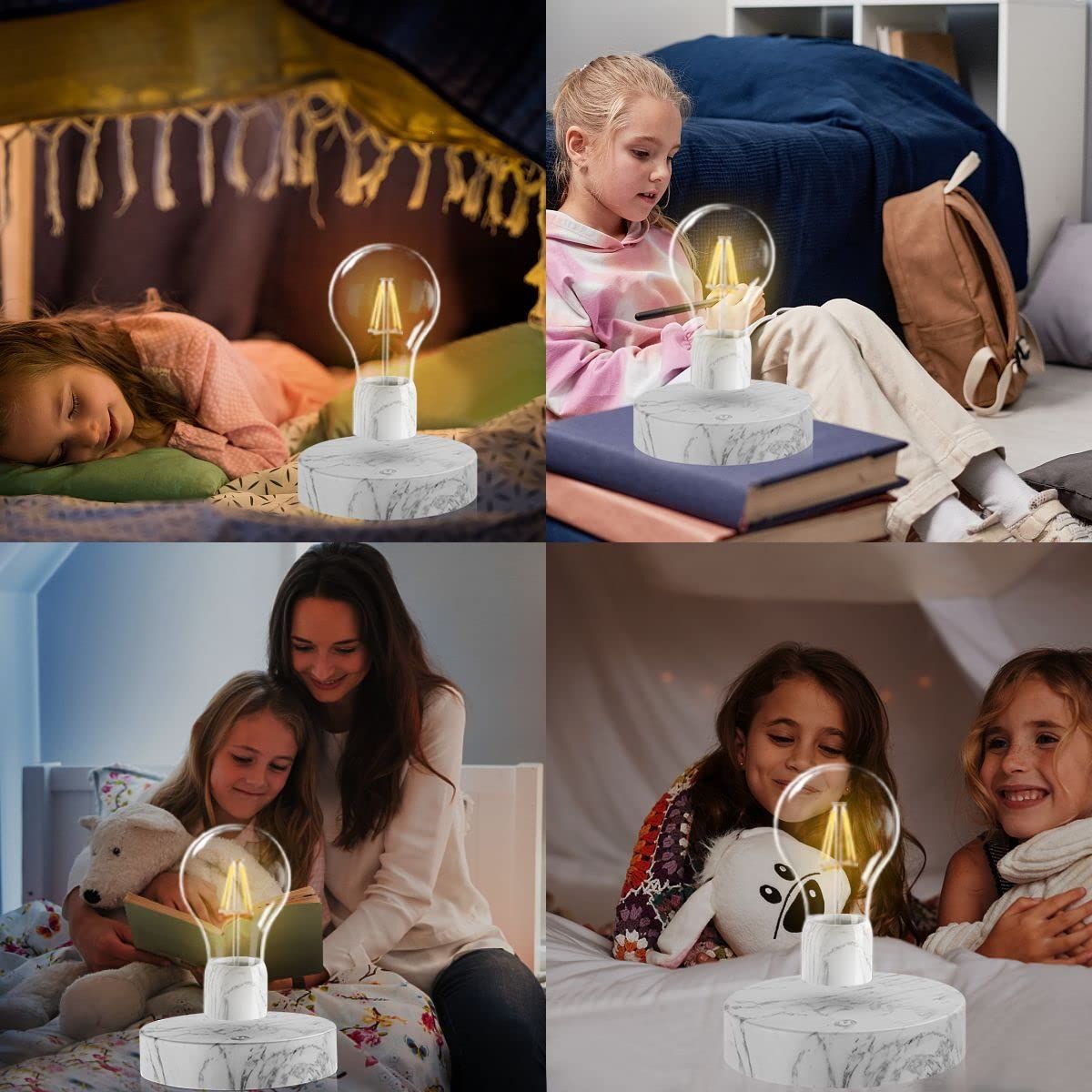 磁気浮上電球 タッチコントロール付きフローティングLED電球ランプ 浮上回転電球ナイトライト 創造的なギフト 技術おもちゃ 部屋のテーブルの装飾のための装飾的なデスクランプ