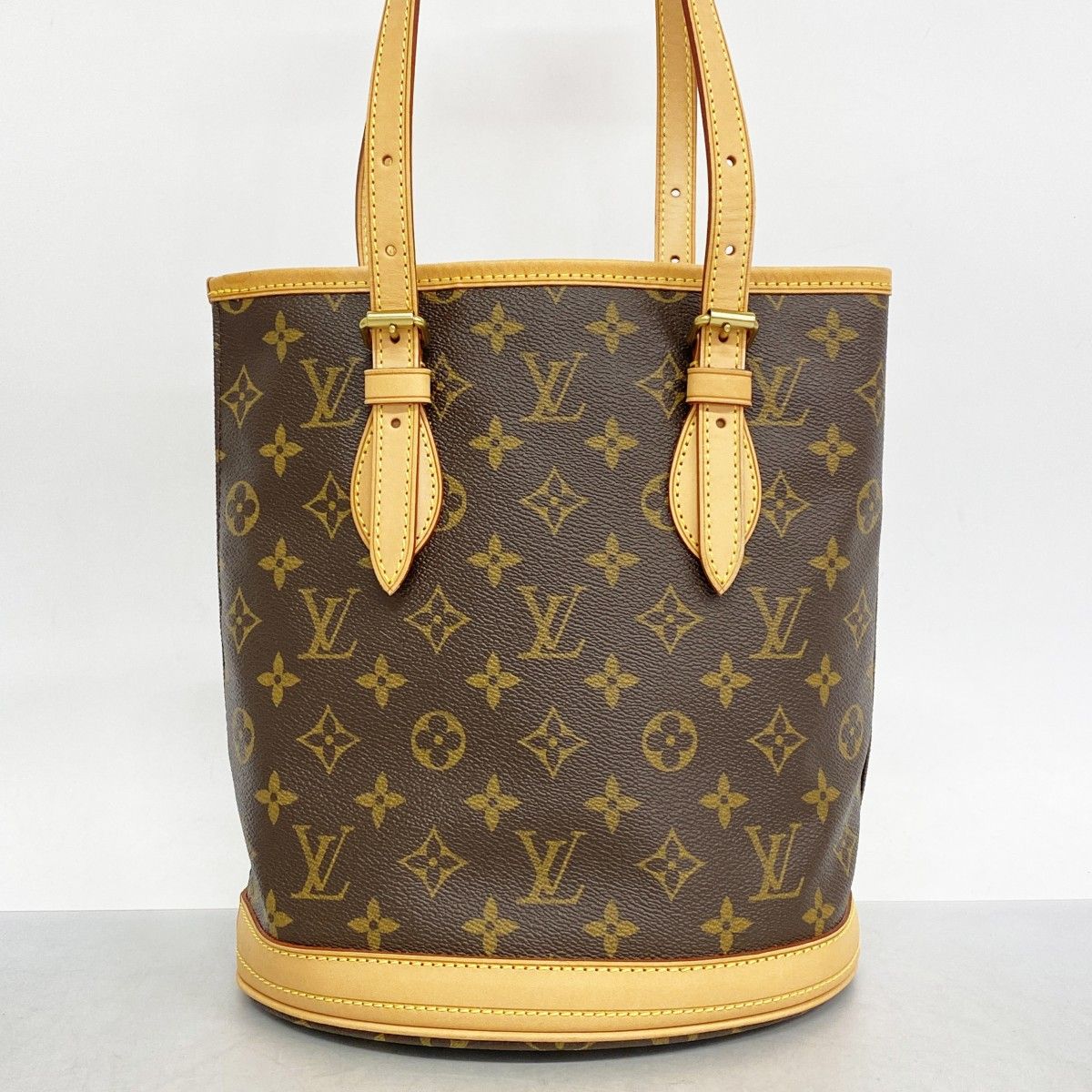 5ge6635-h】ルイヴィトン トートバッグ モノグラム バケットPM M42238  