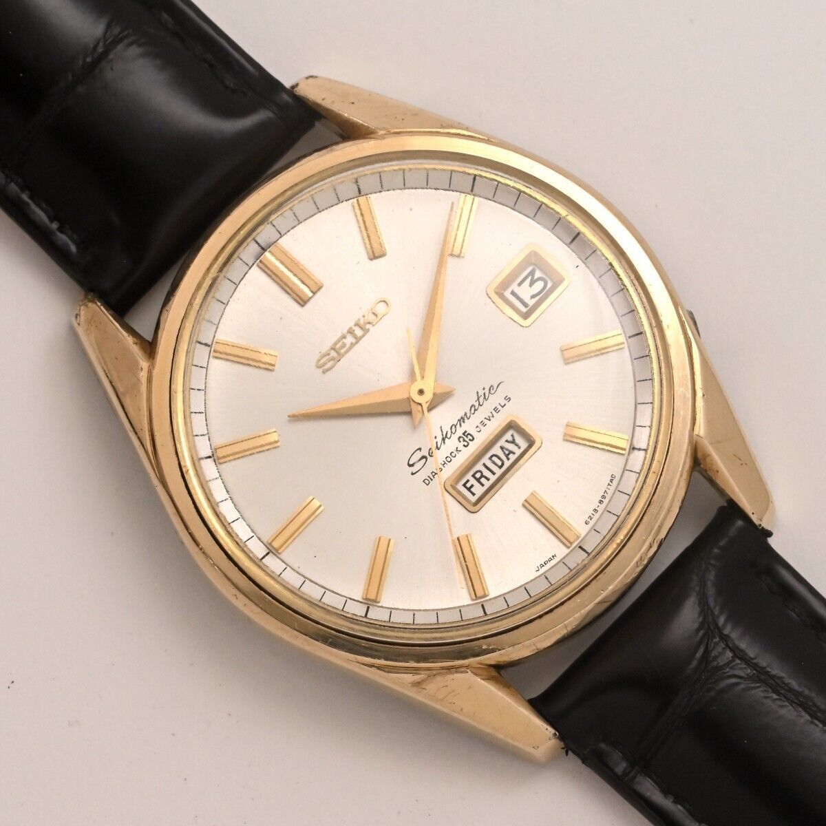 ヴィンテージ 1966 【SEIKO】セイコー 【SEIKO】セイコーMATIC 35 Jewels Automatic Day/Date  Ref.6218-8971 動作品 $