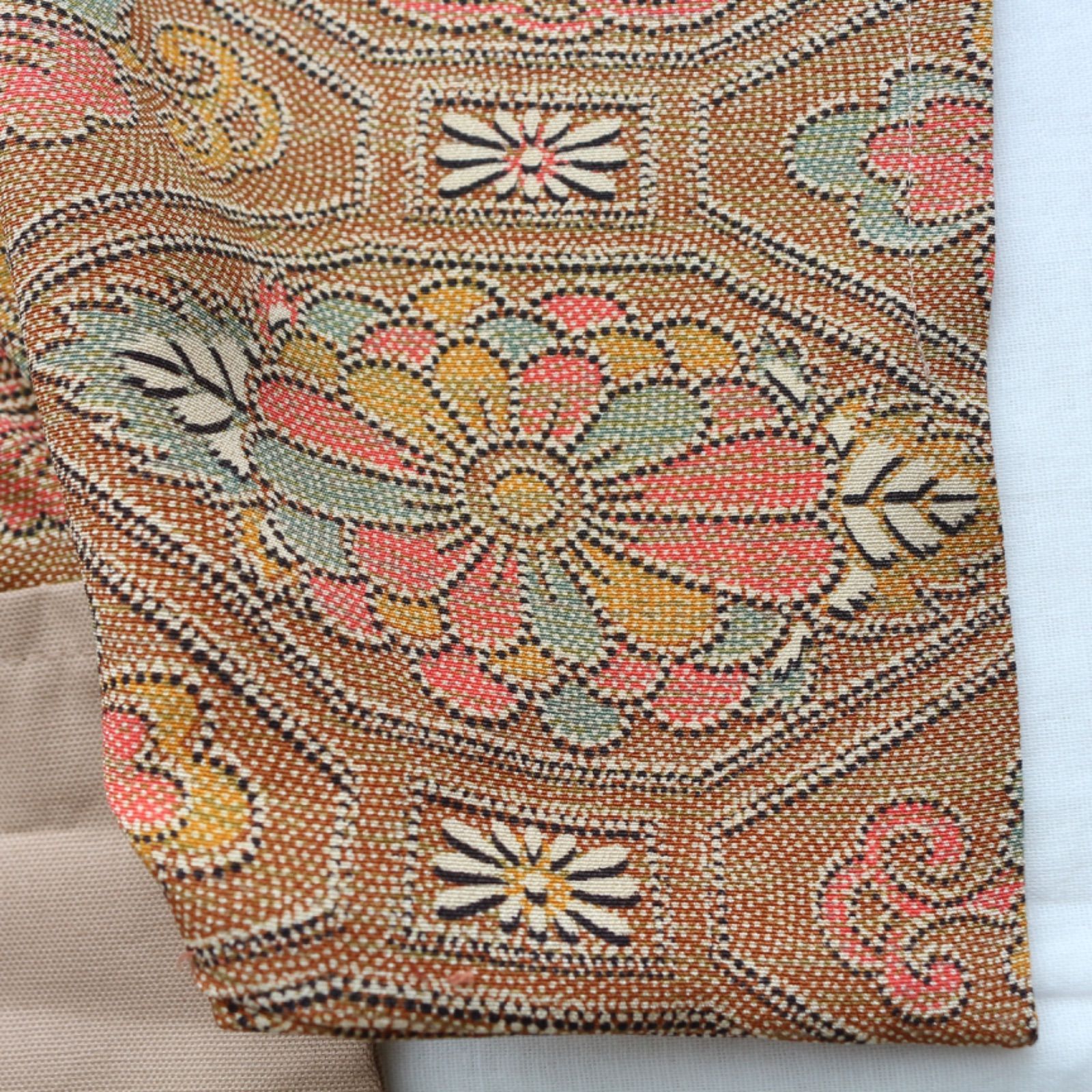 袴ロンパース ベビー袴 【華紋蜀江小紋の正絹着物】 70cm 80cm お