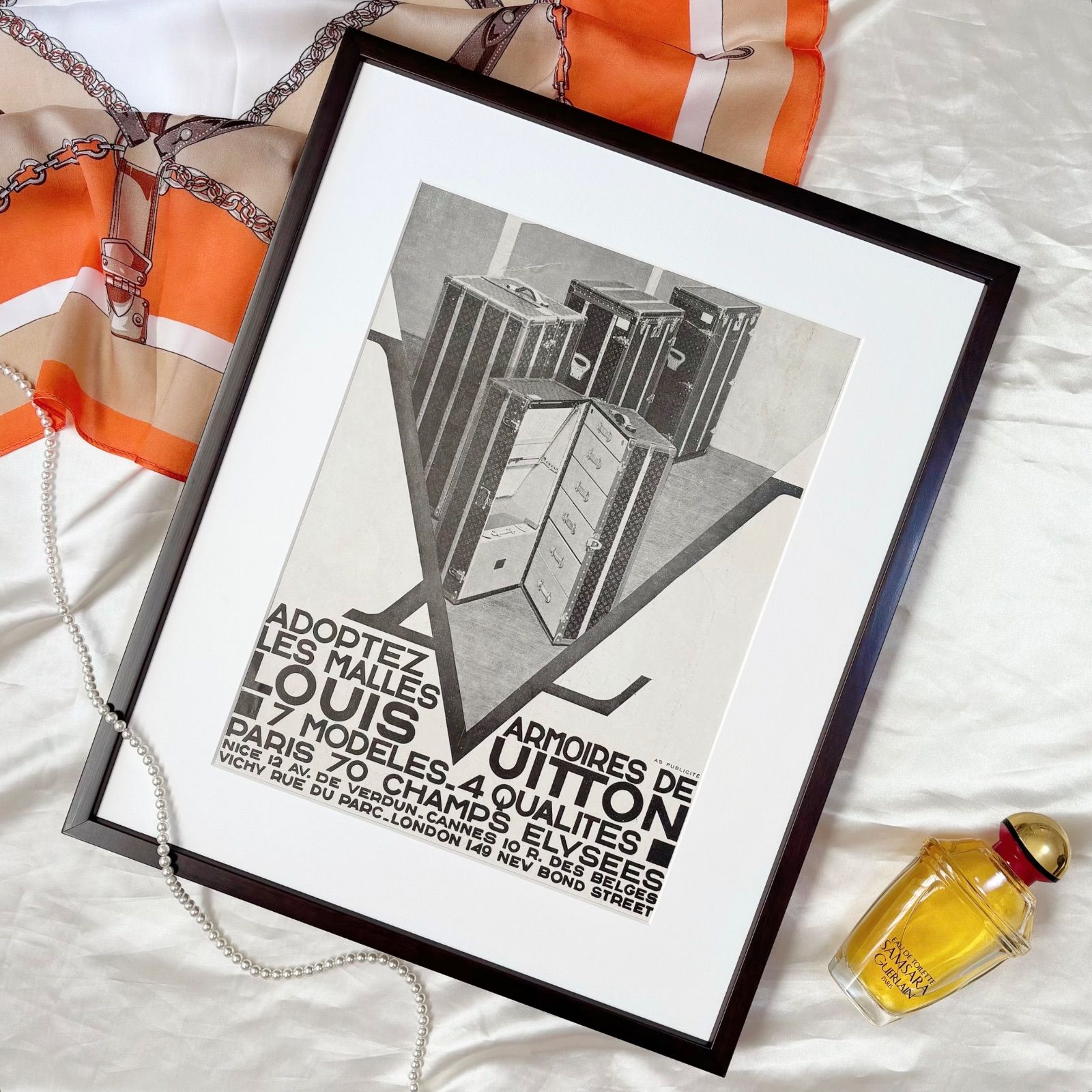 1930 広告＞Louis Vuitton ルイヴィトン ポスター ヴィンテージ